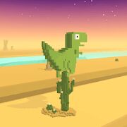 Скачать бесплатно Dino T-Rex 3D runner [Мод безлимитные монеты] 0.41 - Русская версия apk на Андроид