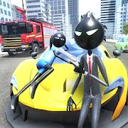 Скачать бесплатно Amazing Crime Strange Stickman Rope Vice Vegas [Мод безлимитные монеты] 1.2.5 - RUS apk на Андроид