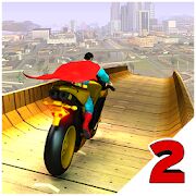 Скачать бесплатно Super Hero Bike Mega Ramp 2 [Мод много денег] 1.7 - RU apk на Андроид