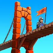 Скачать бесплатно Bridge Constructor Medieval [Мод открытые покупки] 1.5 - Русская версия apk на Андроид